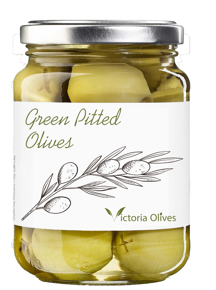 Green Pitted Olives