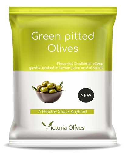 Green Pitted Olives