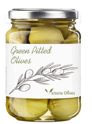 Green Pitted Olives